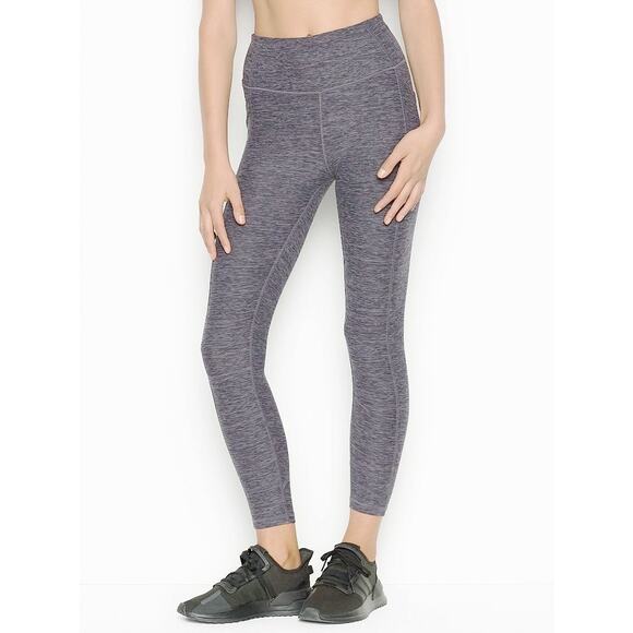 Victoria’s Secret M Essential Pocket Legging 7/8 Heather Gray High Rise Stretch - Picture 1 of 9